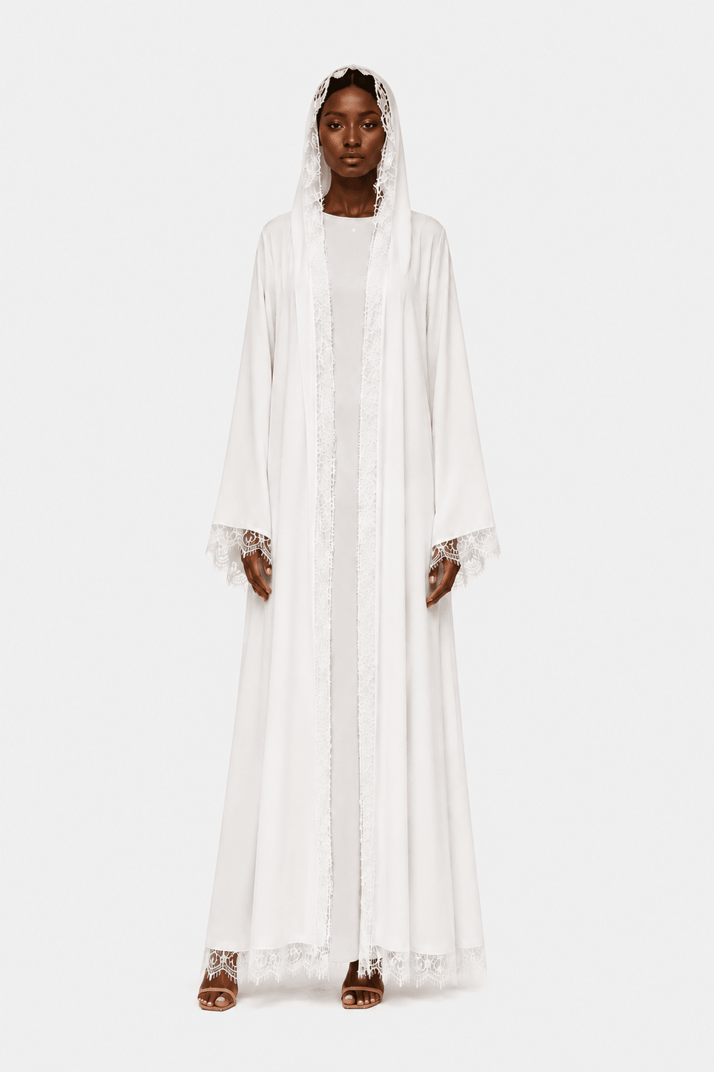 Épure Lace Abaya - Dar Lya Couture
