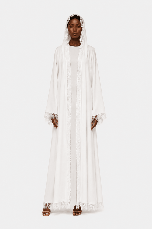 Épure Lace Abaya - Dar Lya Couture