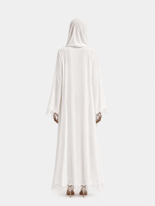 Épure Lace Abaya - Dar Lya Couture