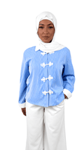 Chemise Rayures Bleues - Dar Lya Couture