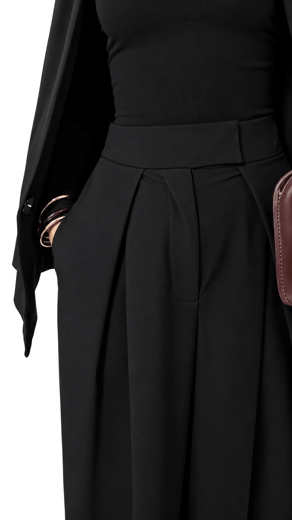 Pantalon Asym Noir - Dar Lya Couture