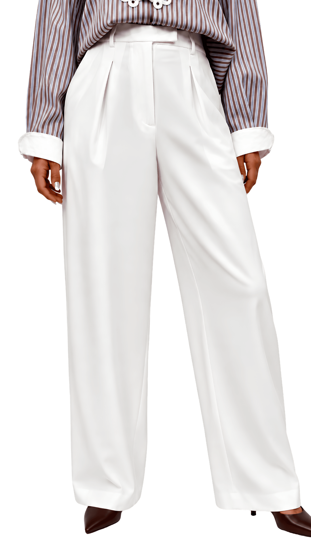 Pantalon Asym Blanc - Dar Lya Couture